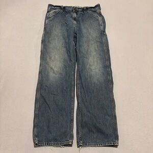 Levis Carpenter Jeans Mens 36x34 Blue Denim Loose Straight Workwear Utility